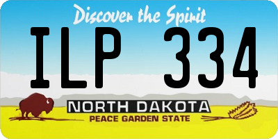 ND license plate ILP334