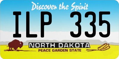 ND license plate ILP335