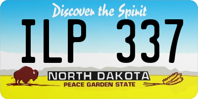 ND license plate ILP337