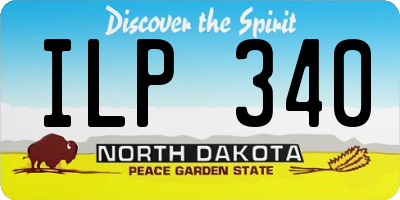 ND license plate ILP340