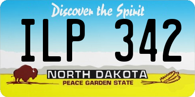 ND license plate ILP342