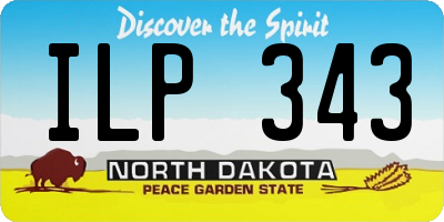 ND license plate ILP343
