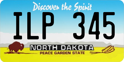 ND license plate ILP345