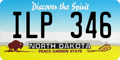 ND license plate ILP346