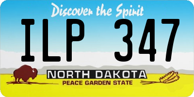 ND license plate ILP347