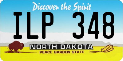 ND license plate ILP348