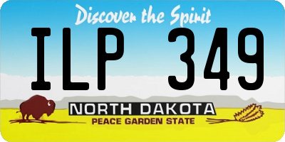 ND license plate ILP349