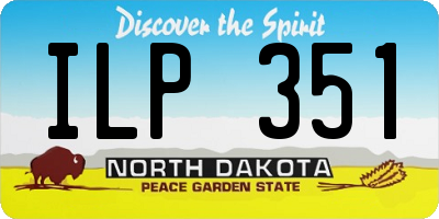 ND license plate ILP351