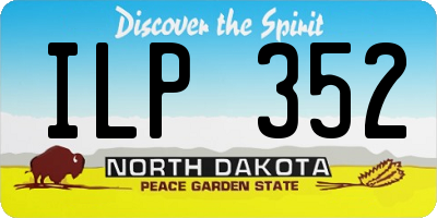 ND license plate ILP352