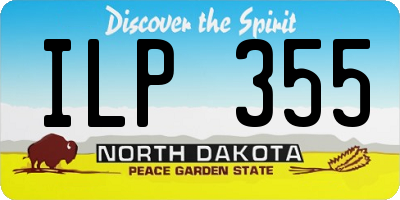 ND license plate ILP355
