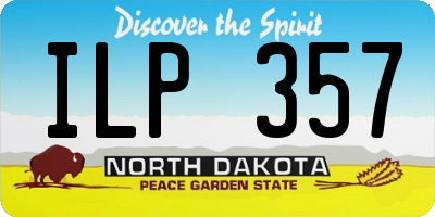 ND license plate ILP357