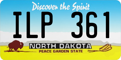 ND license plate ILP361