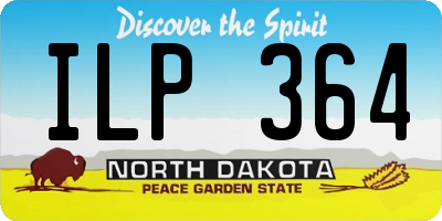ND license plate ILP364