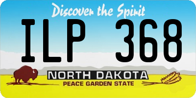 ND license plate ILP368