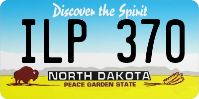 ND license plate ILP370