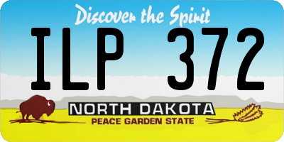 ND license plate ILP372