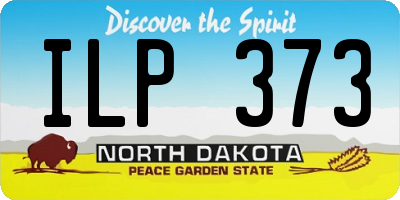 ND license plate ILP373
