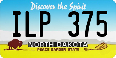 ND license plate ILP375