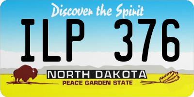 ND license plate ILP376