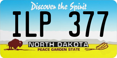 ND license plate ILP377