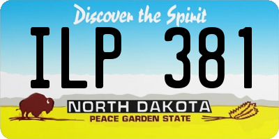 ND license plate ILP381