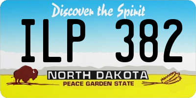 ND license plate ILP382