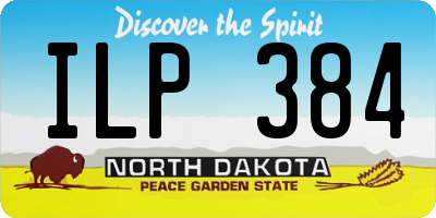 ND license plate ILP384