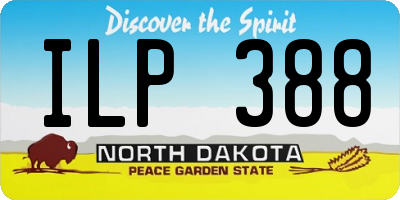 ND license plate ILP388