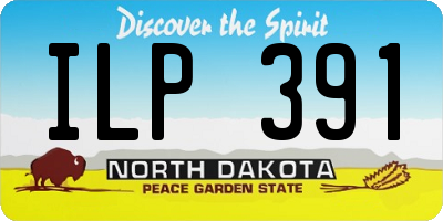 ND license plate ILP391