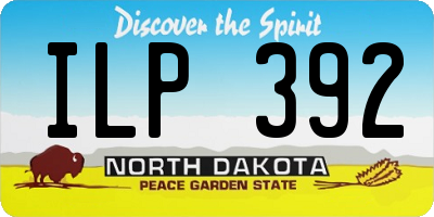 ND license plate ILP392