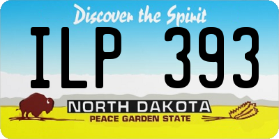 ND license plate ILP393