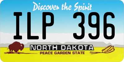ND license plate ILP396