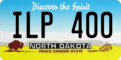 ND license plate ILP400