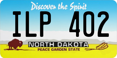 ND license plate ILP402