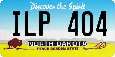 ND license plate ILP404
