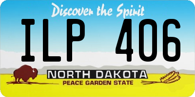 ND license plate ILP406