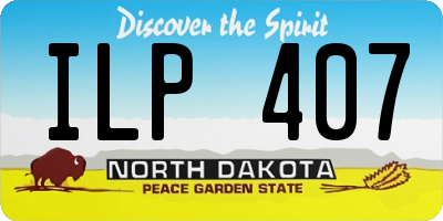ND license plate ILP407