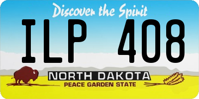 ND license plate ILP408