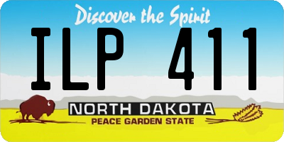 ND license plate ILP411
