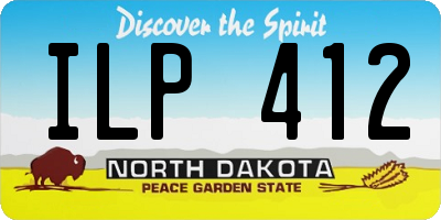 ND license plate ILP412
