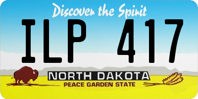 ND license plate ILP417
