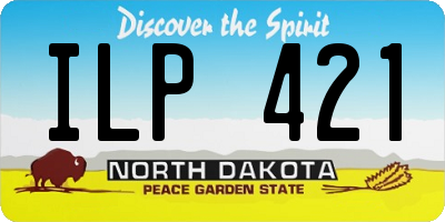ND license plate ILP421