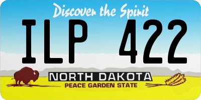 ND license plate ILP422