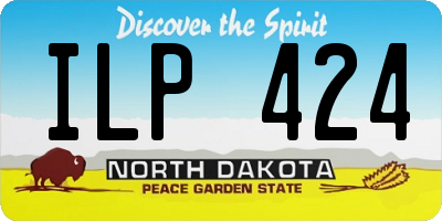 ND license plate ILP424