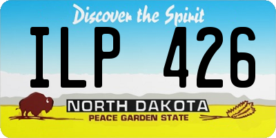 ND license plate ILP426