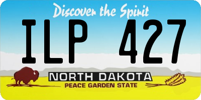 ND license plate ILP427