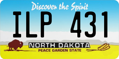 ND license plate ILP431