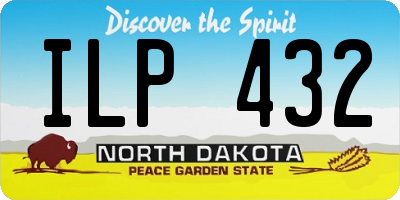 ND license plate ILP432