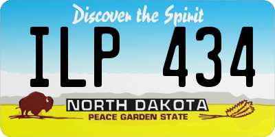 ND license plate ILP434
