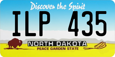 ND license plate ILP435